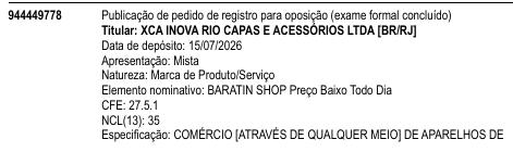 BARATIN SHOP Preço Baixo Todo Dia