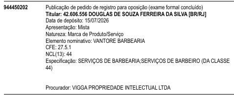 VANTORE BARBEARIA