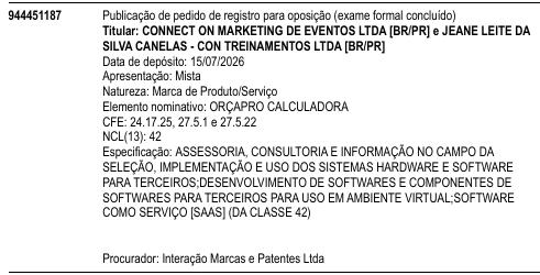 ORÇAPRO CALCULADORA