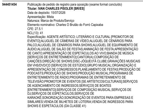 Charles O Brutão do Forró Capixaba