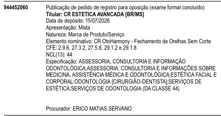 CR OtoHarmony - Fechamento de Orelhas Sem Corte