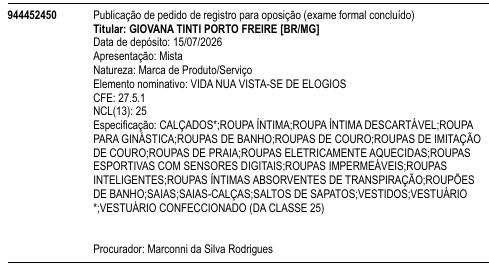 VIDA NUA VISTA-SE DE ELOGIOS