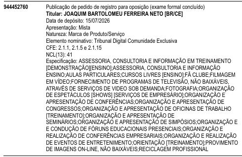 Tribunal Digital Comunidade Exclusiva