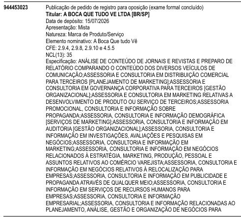 A Boca Que tudo Vê