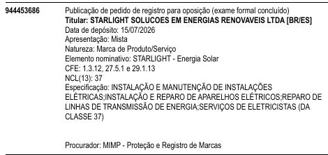 STARLIGHT - Energia Solar