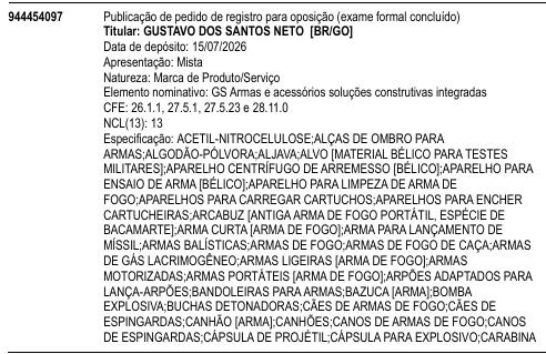GS Armas e acessórios soluções construtivas integradas