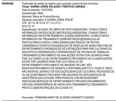 K KARINA JORGE ATELIÊ