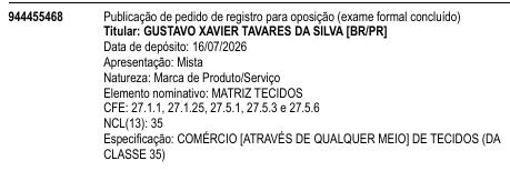 MATRIZ TECIDOS