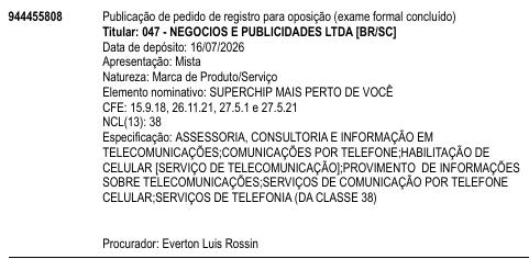 SUPERCHIP MAIS PERTO DE VOCÊ