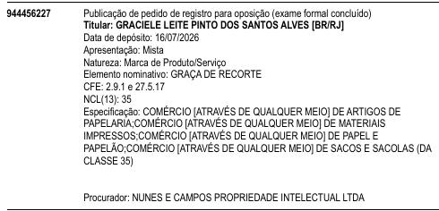GRAÇA DE RECORTE