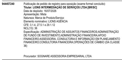 LIONS AGÊNCIA