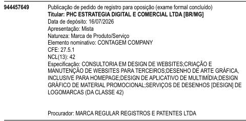 CONTAGEM COMPANY