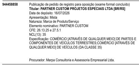 PARTNER CUSTOM