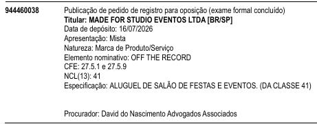 OFF THE RECORD