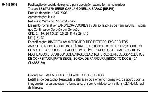 BARONESA COOKIES by Barão Tradição de Família Uma História que Continua de Geração em Geração