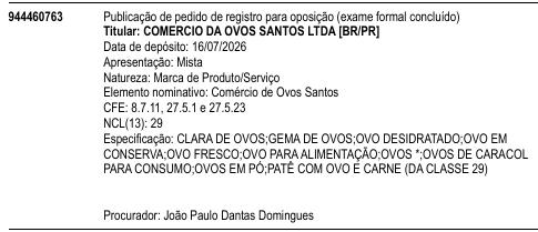 Comércio de Ovos Santos