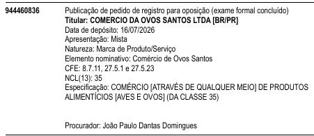 Comércio de Ovos Santos