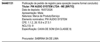PW ÁUDIO SYSTEM