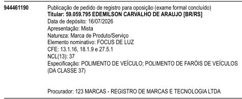 FOCUS DE LUZ