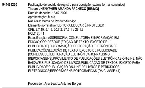 EDITORA EDUCAR É PROTEGER