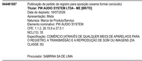 PW ÁUDIO SYSTEM
