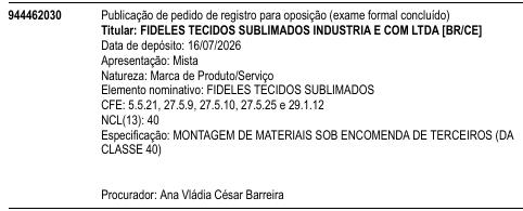 FIDELES TECIDOS SUBLIMADOS