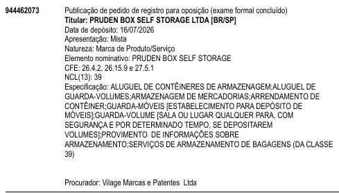 PRUDEN BOX SELF STORAGE