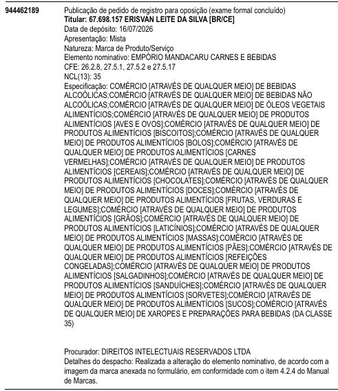 EMPÓRIO MANDACARU CARNES E BEBIDAS