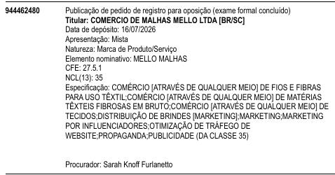 MELLO MALHAS