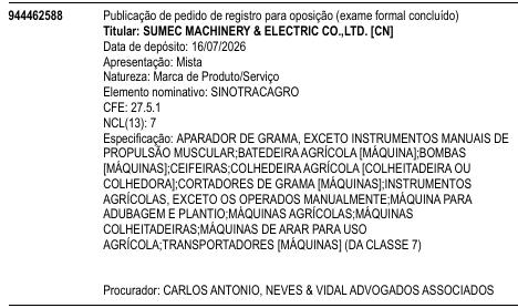SINOTRACAGRO