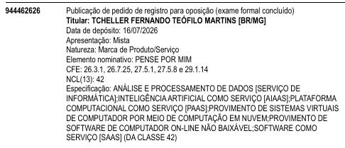 PENSE POR MIM
