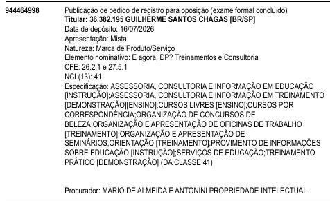E agora, DP? Treinamentos e Consultoria