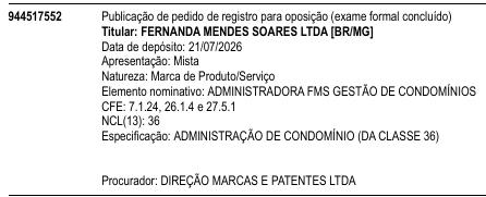 ADMINISTRADORA FMS GESTÃO DE CONDOMÍNIOS