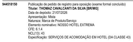 NOSSO HOTEL EXTREMA