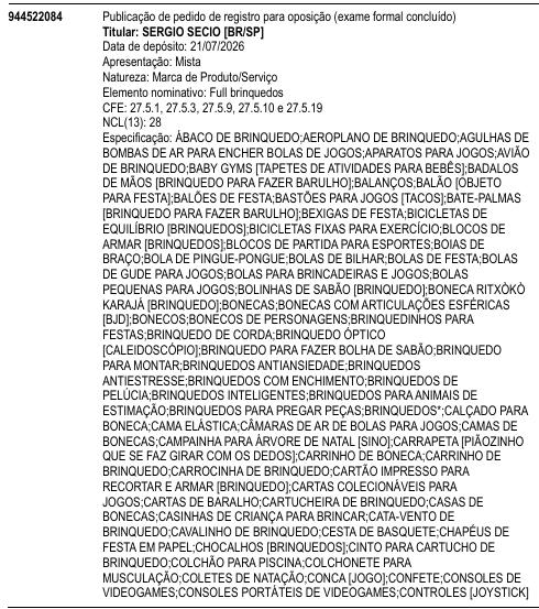 Full brinquedos