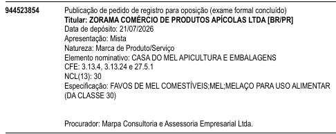CASA DO MEL APICULTURA E EMBALAGENS