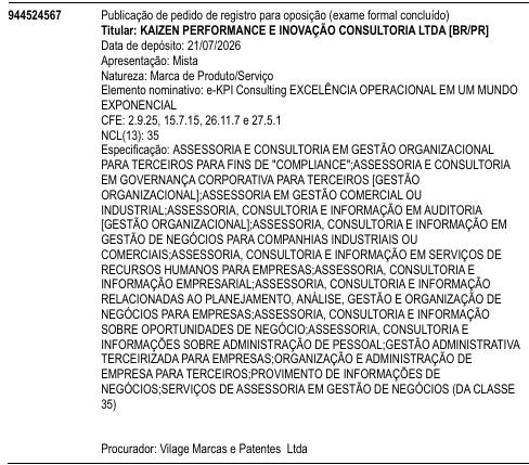 e-KPI Consulting EXCELÊNCIA OPERACIONAL EM UM MUNDO EXPONENCIAL