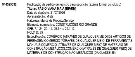 CONSTRUÇÕES RIO GRANDE