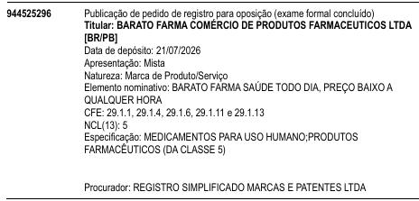 BARATO FARMA SAÚDE TODO DIA, PREÇO BAIXO A QUALQUER HORA