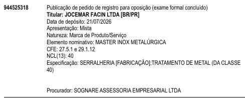 MASTER INOX METALÚRGICA