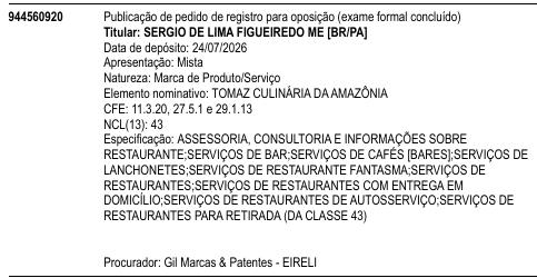 TOMAZ CULINÁRIA DA AMAZÔNIA