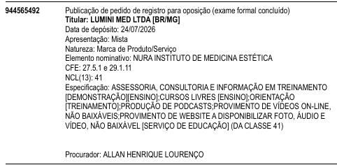 NURA INSTITUTO DE MEDICINA ESTÉTICA