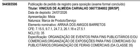 ARRAIÁ DOS AMIGOS BARRETOS
