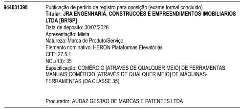 HERON Plataformas Elevatórias