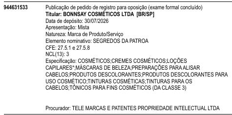 SEGREDOS DA PATROA