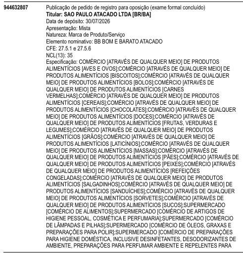 BB BOM E BARATO ATACADO