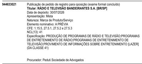 A PRÉVIA