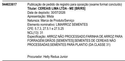 LIMARROZ SEMENTES