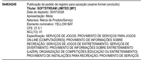 YELLOW BAT