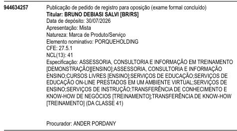 PORQUEHOLDING